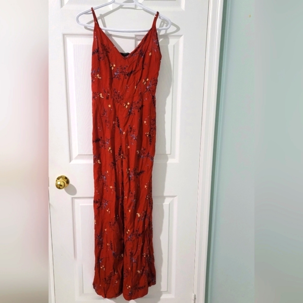 NWT Forever 21 Women's Floral Spaghetti Strap Sleeveless Jumpsuit Size M